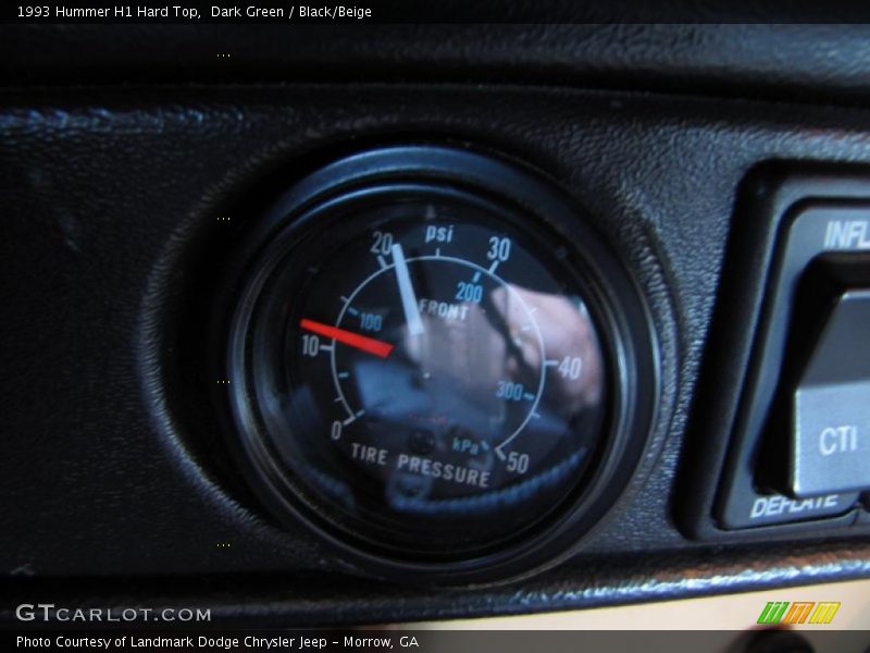  1993 H1 Hard Top Hard Top Gauges
