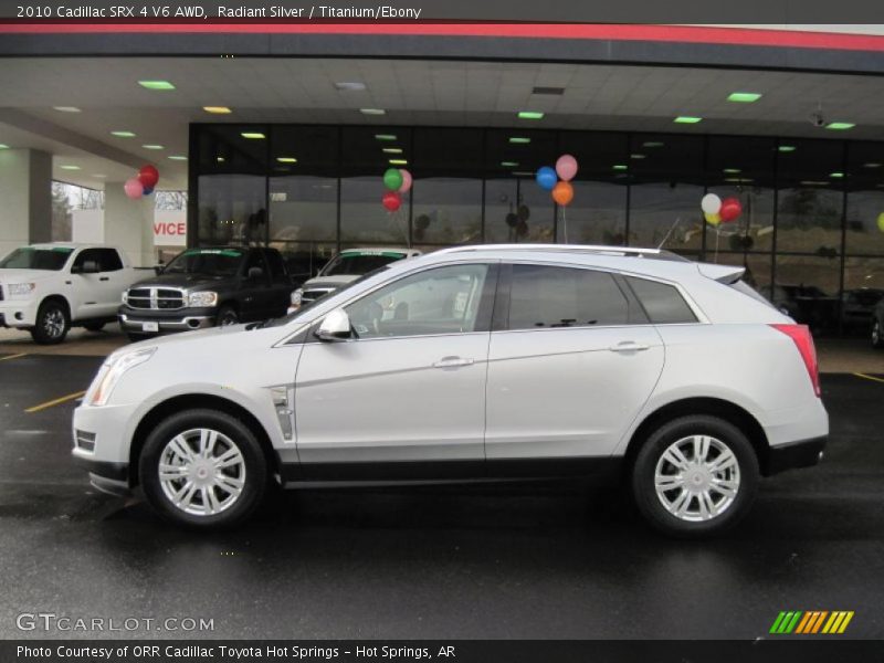 Radiant Silver / Titanium/Ebony 2010 Cadillac SRX 4 V6 AWD