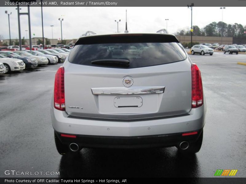 Radiant Silver / Titanium/Ebony 2010 Cadillac SRX 4 V6 AWD