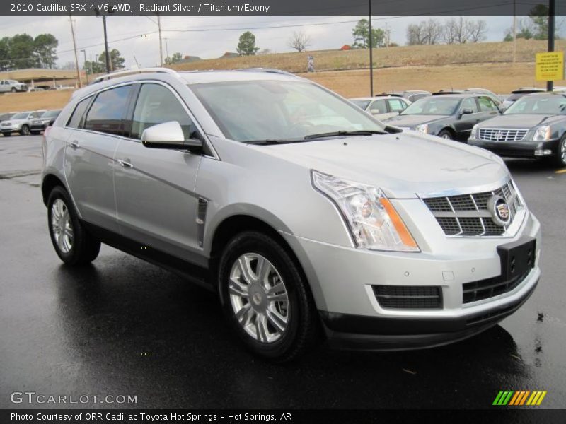 Radiant Silver / Titanium/Ebony 2010 Cadillac SRX 4 V6 AWD