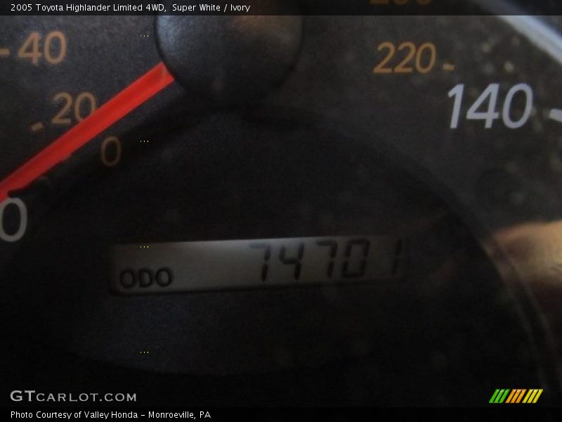 Super White / Ivory 2005 Toyota Highlander Limited 4WD