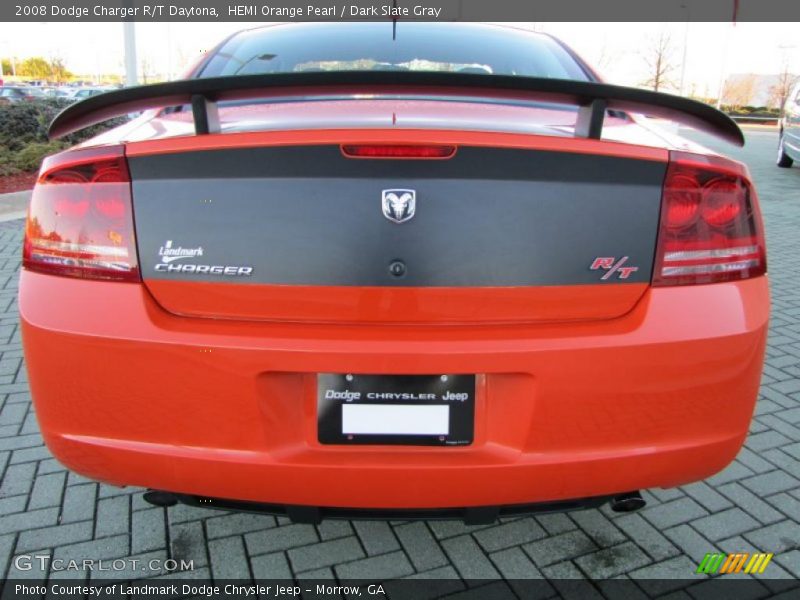 HEMI Orange Pearl / Dark Slate Gray 2008 Dodge Charger R/T Daytona