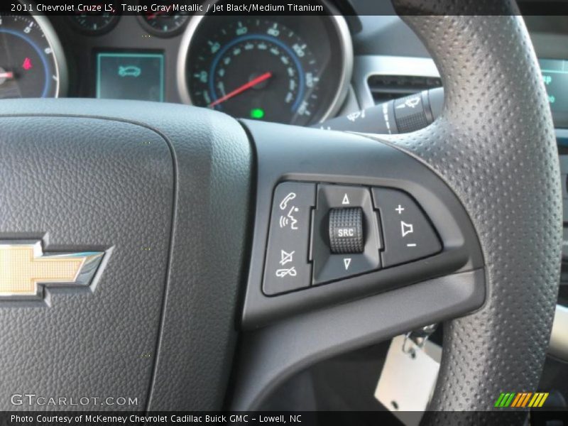 Taupe Gray Metallic / Jet Black/Medium Titanium 2011 Chevrolet Cruze LS