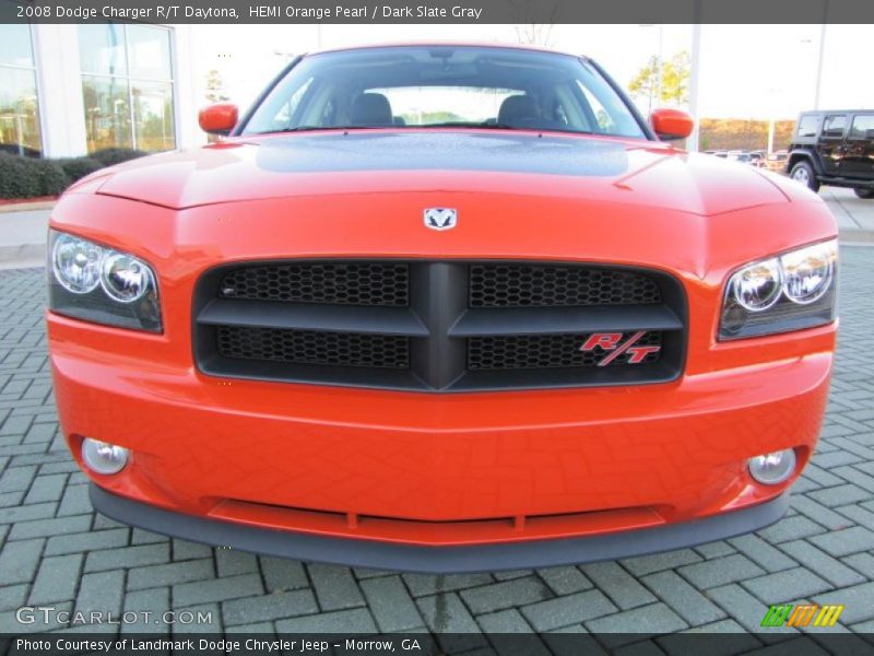 HEMI Orange Pearl / Dark Slate Gray 2008 Dodge Charger R/T Daytona