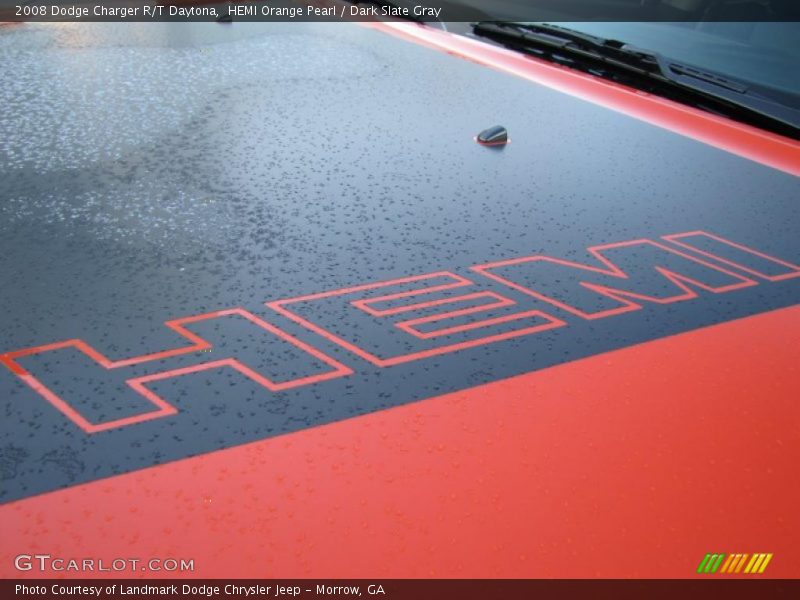 HEMI Orange Pearl / Dark Slate Gray 2008 Dodge Charger R/T Daytona