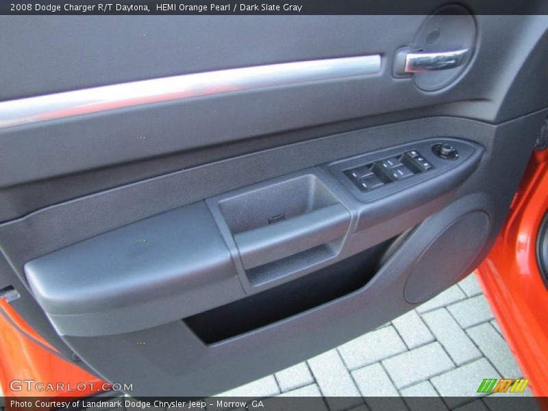 HEMI Orange Pearl / Dark Slate Gray 2008 Dodge Charger R/T Daytona