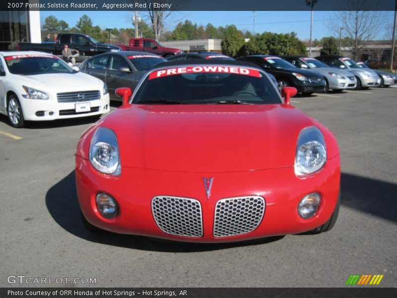 Aggressive Red / Ebony 2007 Pontiac Solstice Roadster