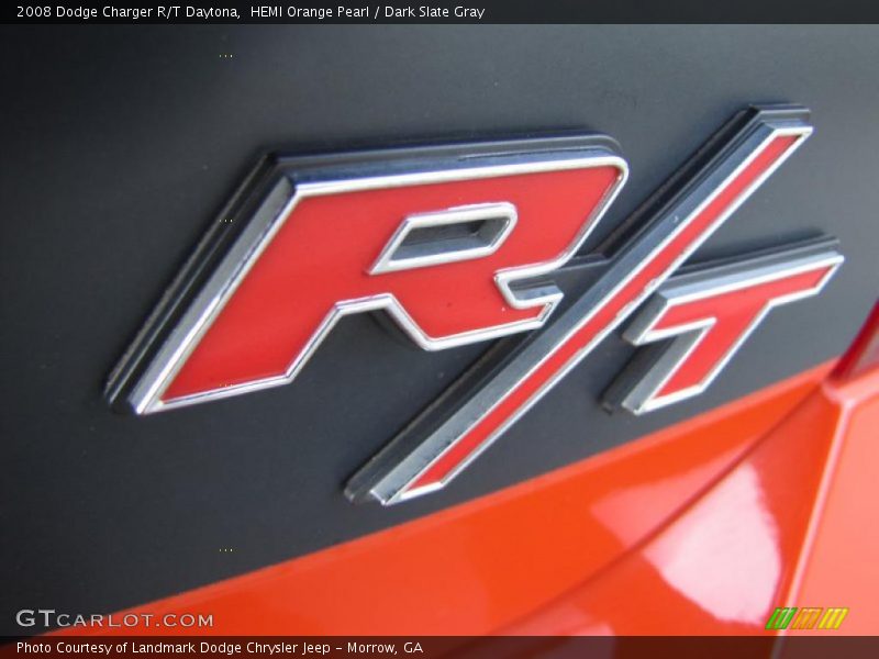 HEMI Orange Pearl / Dark Slate Gray 2008 Dodge Charger R/T Daytona