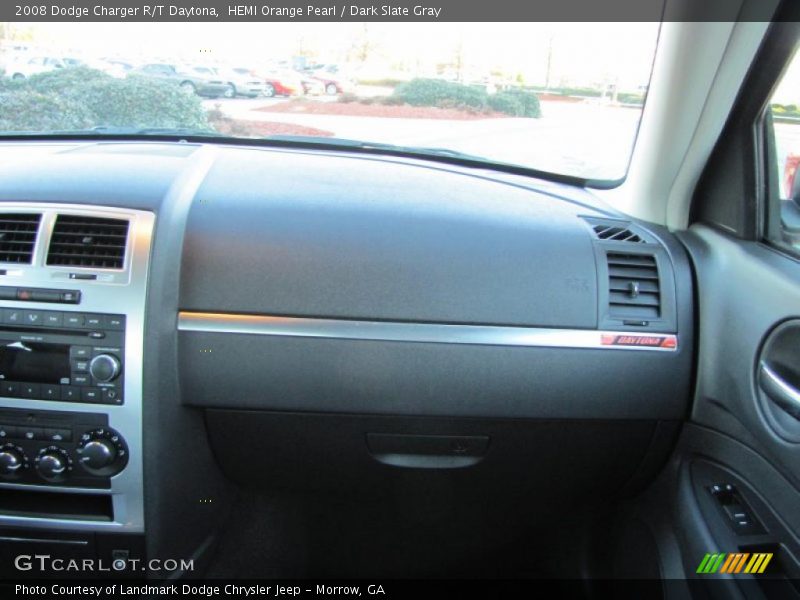 HEMI Orange Pearl / Dark Slate Gray 2008 Dodge Charger R/T Daytona