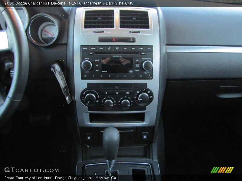 HEMI Orange Pearl / Dark Slate Gray 2008 Dodge Charger R/T Daytona