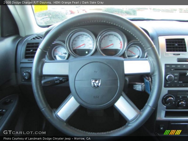 HEMI Orange Pearl / Dark Slate Gray 2008 Dodge Charger R/T Daytona