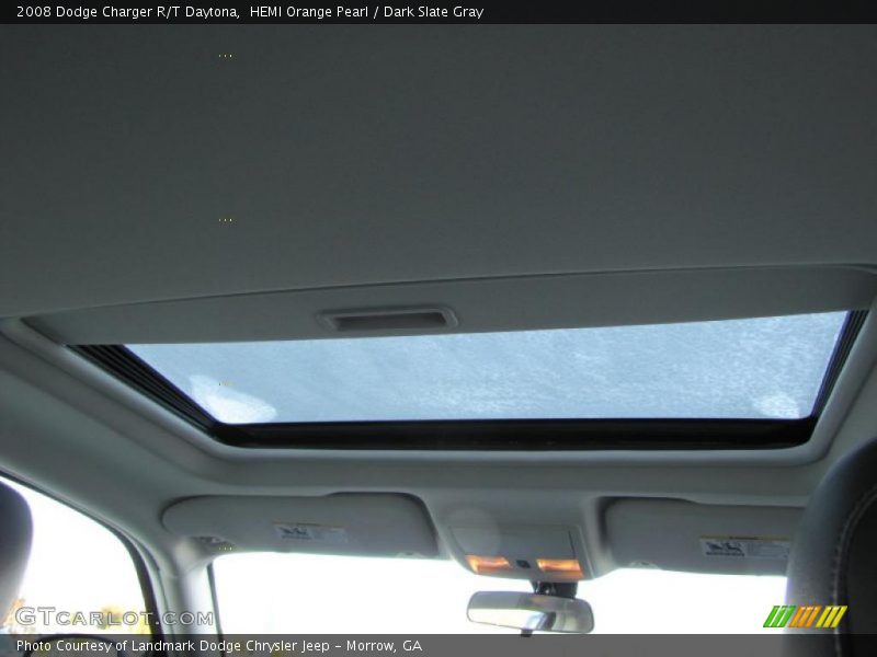 HEMI Orange Pearl / Dark Slate Gray 2008 Dodge Charger R/T Daytona