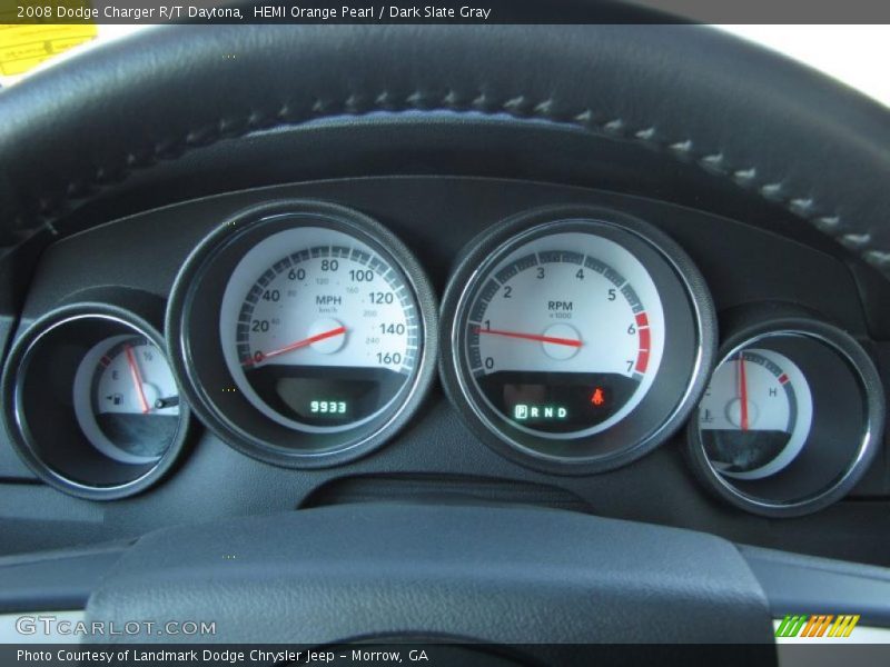 HEMI Orange Pearl / Dark Slate Gray 2008 Dodge Charger R/T Daytona