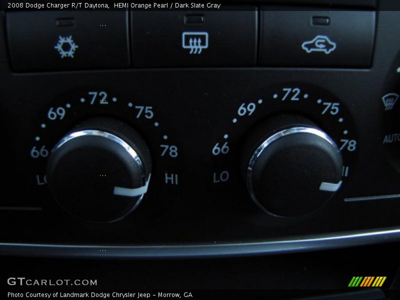 HEMI Orange Pearl / Dark Slate Gray 2008 Dodge Charger R/T Daytona