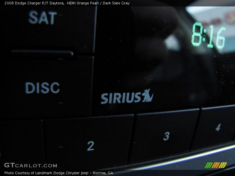 HEMI Orange Pearl / Dark Slate Gray 2008 Dodge Charger R/T Daytona