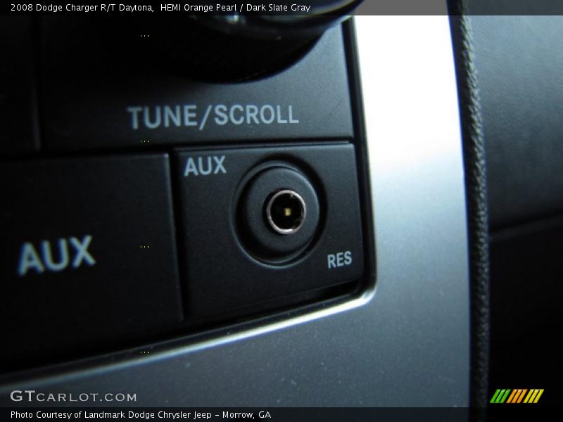 HEMI Orange Pearl / Dark Slate Gray 2008 Dodge Charger R/T Daytona