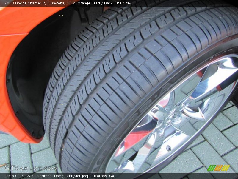 HEMI Orange Pearl / Dark Slate Gray 2008 Dodge Charger R/T Daytona