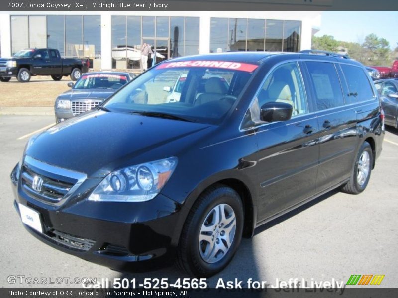 Midnight Blue Pearl / Ivory 2007 Honda Odyssey EX-L