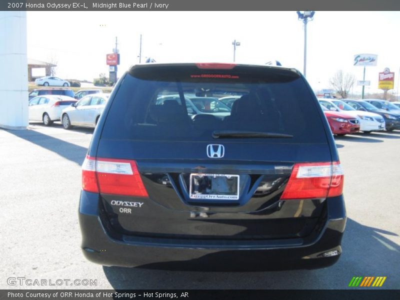 Midnight Blue Pearl / Ivory 2007 Honda Odyssey EX-L