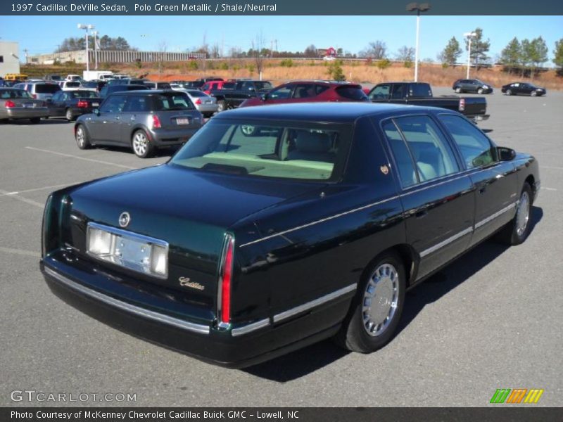 Polo Green Metallic / Shale/Neutral 1997 Cadillac DeVille Sedan