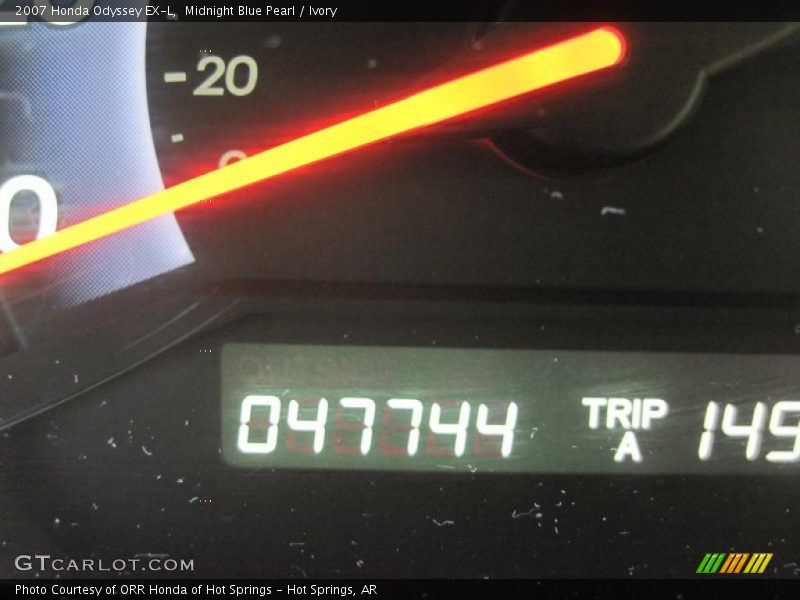 Midnight Blue Pearl / Ivory 2007 Honda Odyssey EX-L