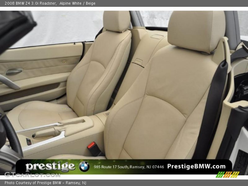 Alpine White / Beige 2008 BMW Z4 3.0i Roadster