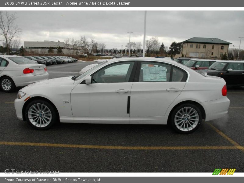 Alpine White / Beige Dakota Leather 2009 BMW 3 Series 335xi Sedan