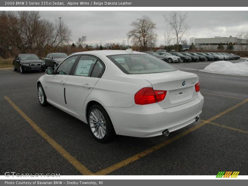 Alpine White / Beige Dakota Leather 2009 BMW 3 Series 335xi Sedan