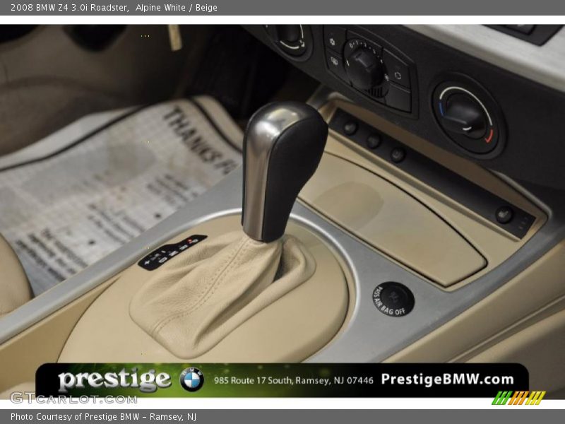 Alpine White / Beige 2008 BMW Z4 3.0i Roadster