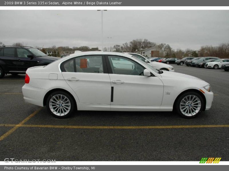 Alpine White / Beige Dakota Leather 2009 BMW 3 Series 335xi Sedan