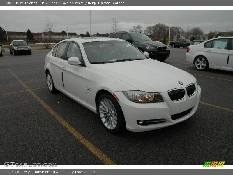 Alpine White / Beige Dakota Leather 2009 BMW 3 Series 335xi Sedan