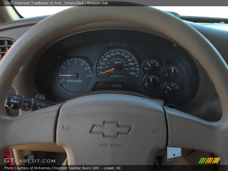 Victory Red / Medium Oak 2002 Chevrolet TrailBlazer LS 4x4