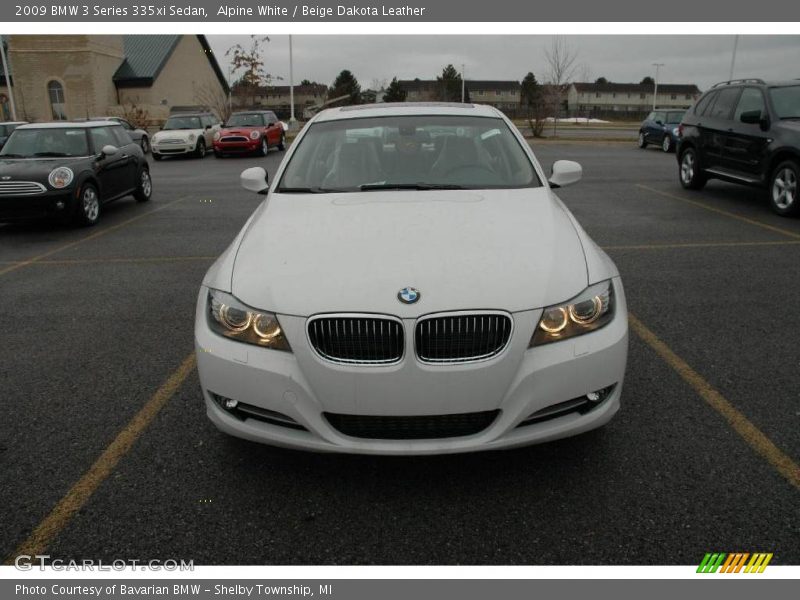 Alpine White / Beige Dakota Leather 2009 BMW 3 Series 335xi Sedan
