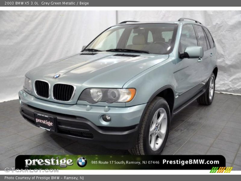 Grey Green Metallic / Beige 2003 BMW X5 3.0i