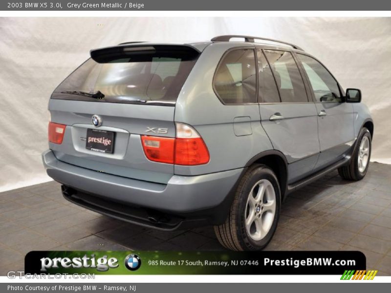 Grey Green Metallic / Beige 2003 BMW X5 3.0i