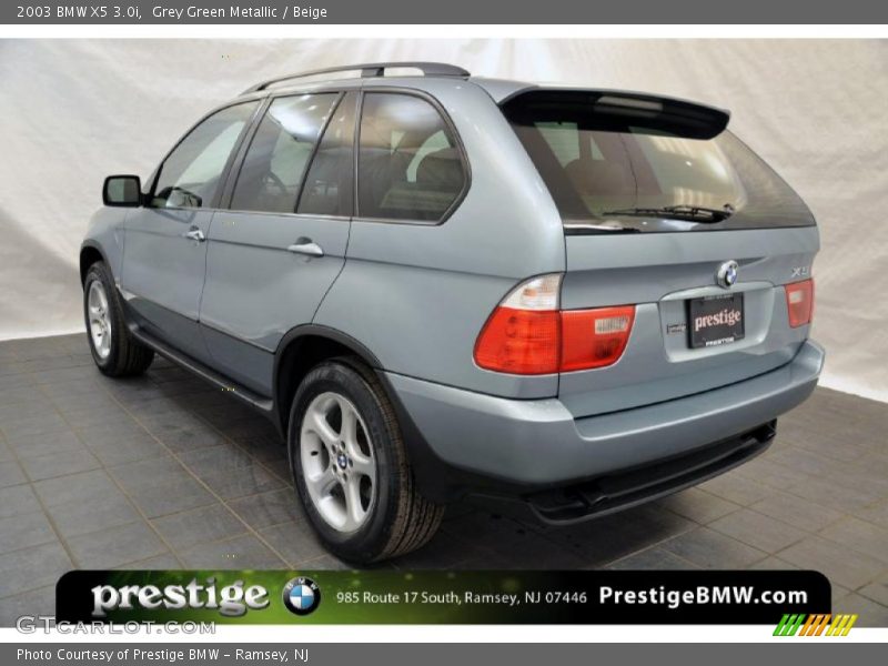 Grey Green Metallic / Beige 2003 BMW X5 3.0i