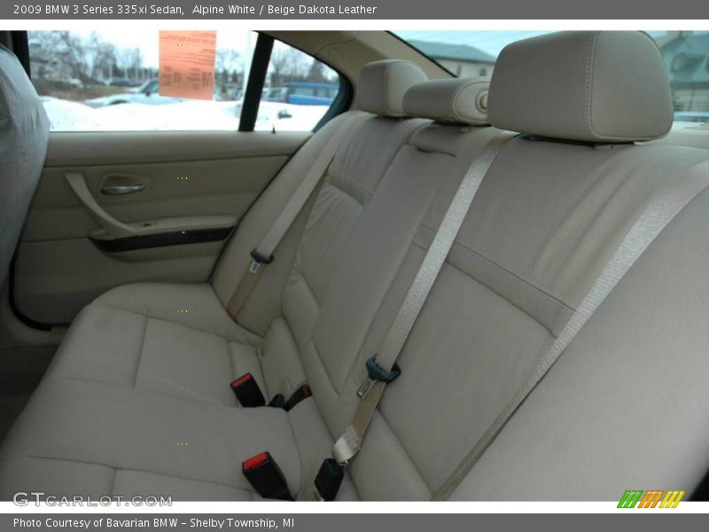 Alpine White / Beige Dakota Leather 2009 BMW 3 Series 335xi Sedan