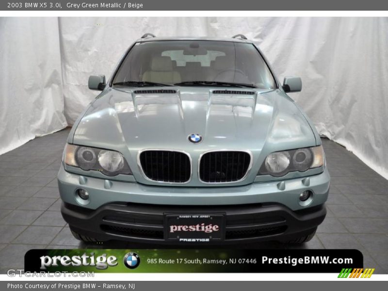 Grey Green Metallic / Beige 2003 BMW X5 3.0i