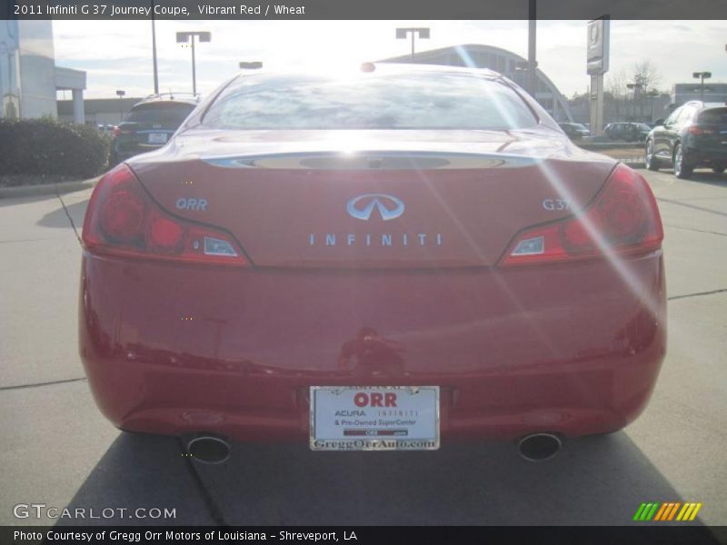 Vibrant Red / Wheat 2011 Infiniti G 37 Journey Coupe