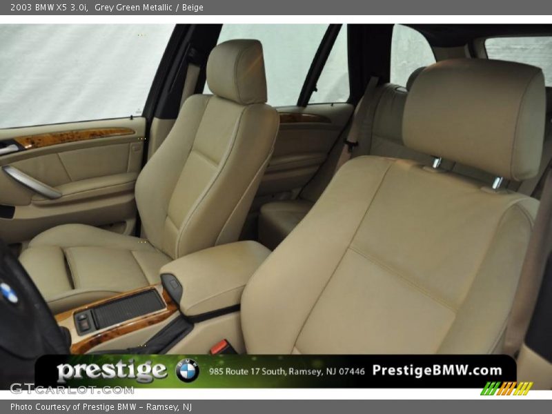 Grey Green Metallic / Beige 2003 BMW X5 3.0i