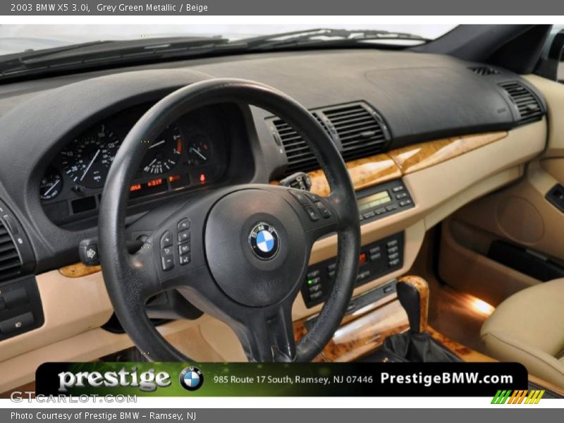 Grey Green Metallic / Beige 2003 BMW X5 3.0i