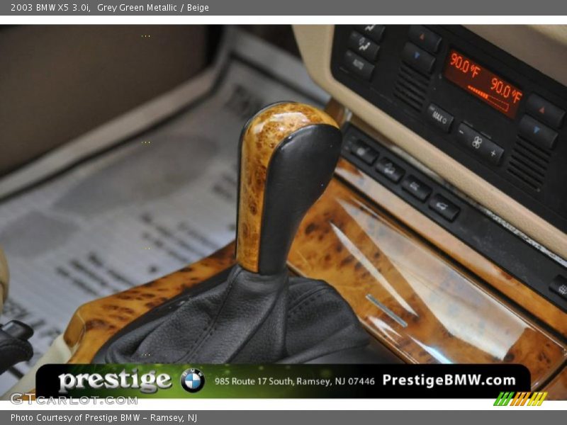 Grey Green Metallic / Beige 2003 BMW X5 3.0i