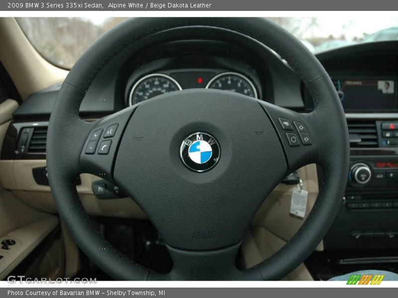 Alpine White / Beige Dakota Leather 2009 BMW 3 Series 335xi Sedan