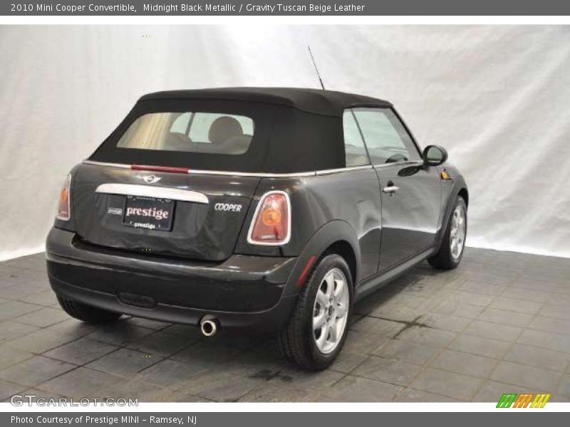 Midnight Black Metallic / Gravity Tuscan Beige Leather 2010 Mini Cooper Convertible