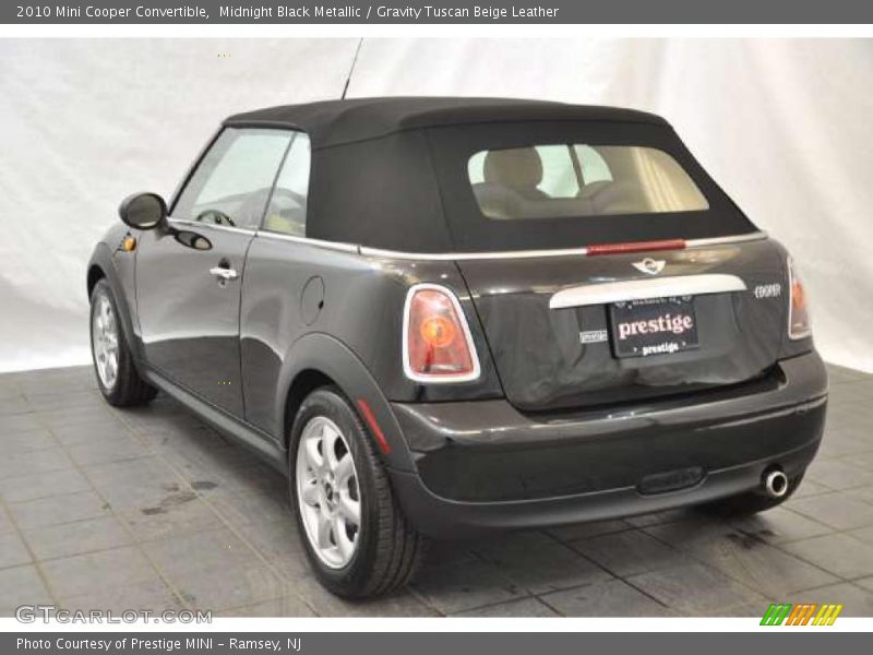 Midnight Black Metallic / Gravity Tuscan Beige Leather 2010 Mini Cooper Convertible