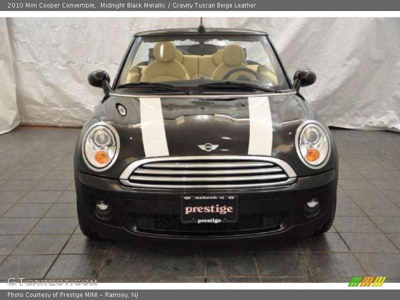 Midnight Black Metallic / Gravity Tuscan Beige Leather 2010 Mini Cooper Convertible