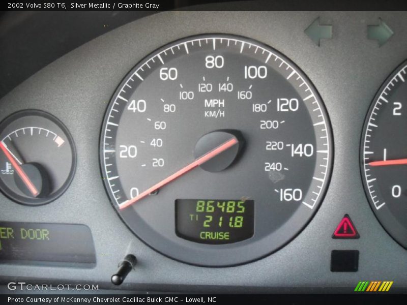 Silver Metallic / Graphite Gray 2002 Volvo S80 T6