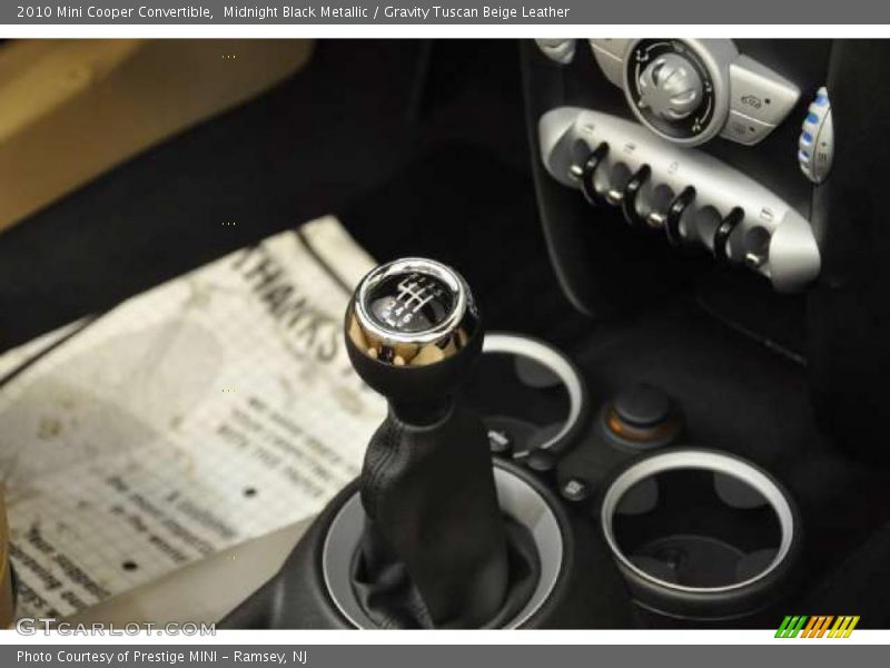 Midnight Black Metallic / Gravity Tuscan Beige Leather 2010 Mini Cooper Convertible