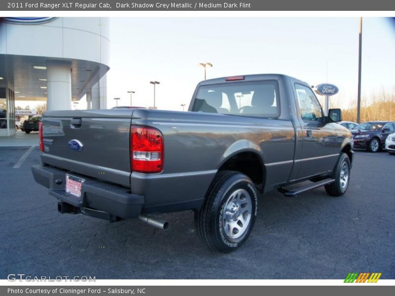 Dark Shadow Grey Metallic / Medium Dark Flint 2011 Ford Ranger XLT Regular Cab