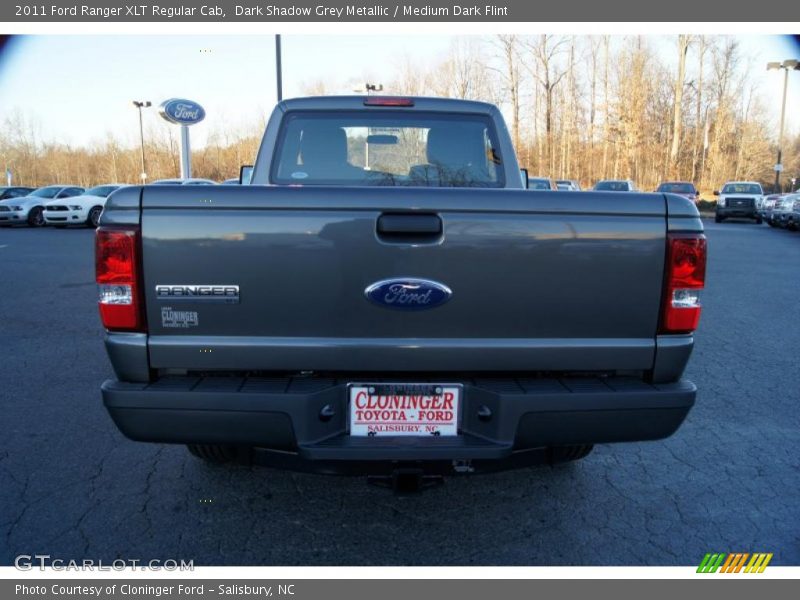 Dark Shadow Grey Metallic / Medium Dark Flint 2011 Ford Ranger XLT Regular Cab